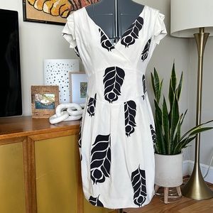 Temperley London Silk Black and White Dress Size 6